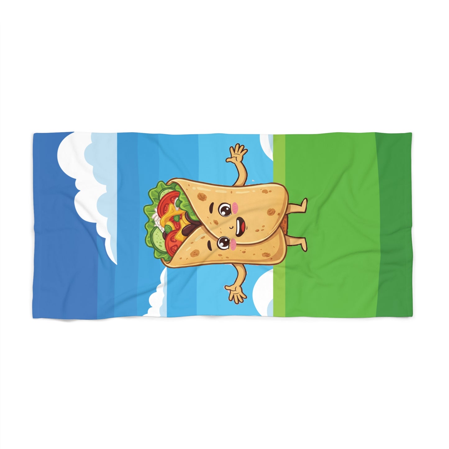 Burrito Buddy Beach Towel | Oversized Foodie Towel