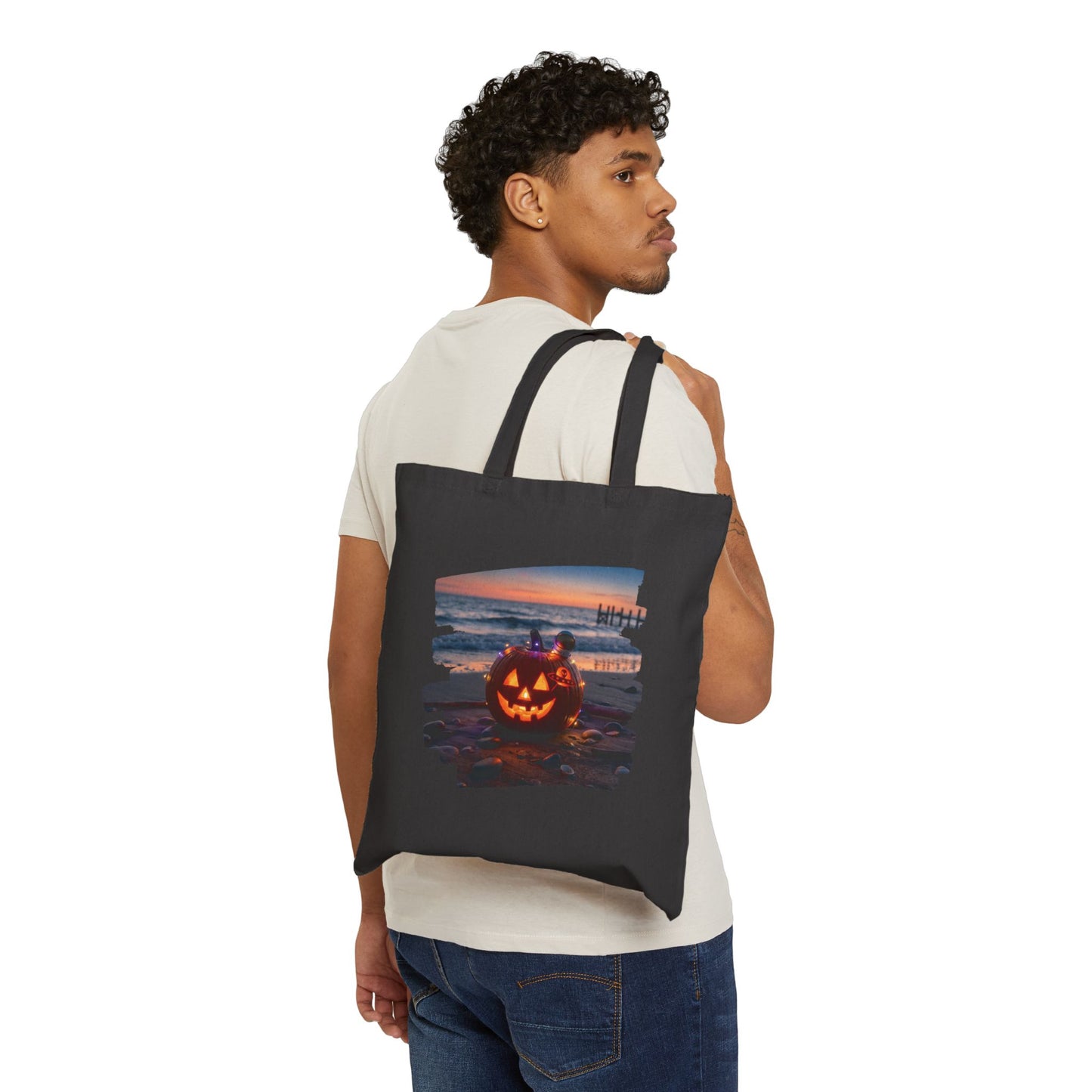 Vintage Horror Art Halloween Tote Bag