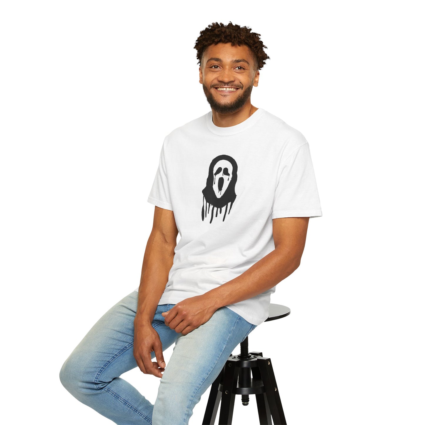 Halloween Scream Unisex T-Shirt | Spooky Ghost Mask Tee