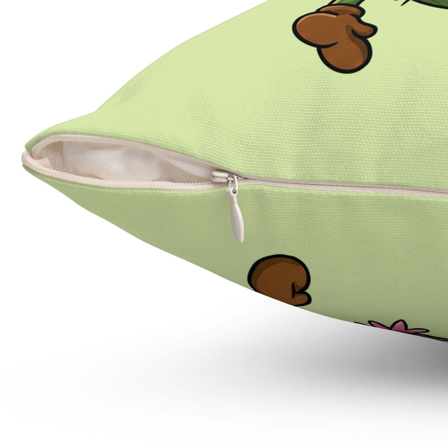 Shocked upside-down Cactus throw pillow