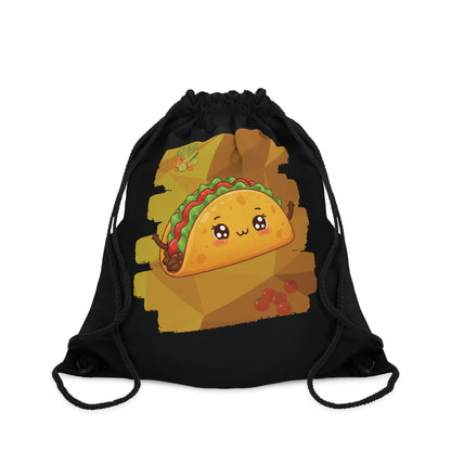 The Shell-Shocked Sweetheart – Happy Taco Drawstring Bag