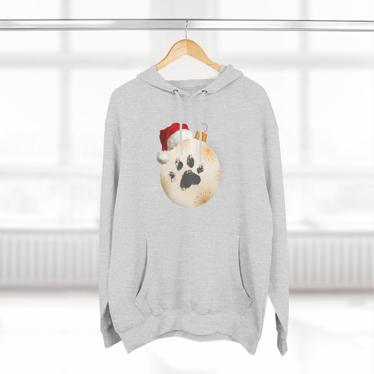Copy of Copy of Three-Panel Fleece Hoodie - happy holiday gorilla