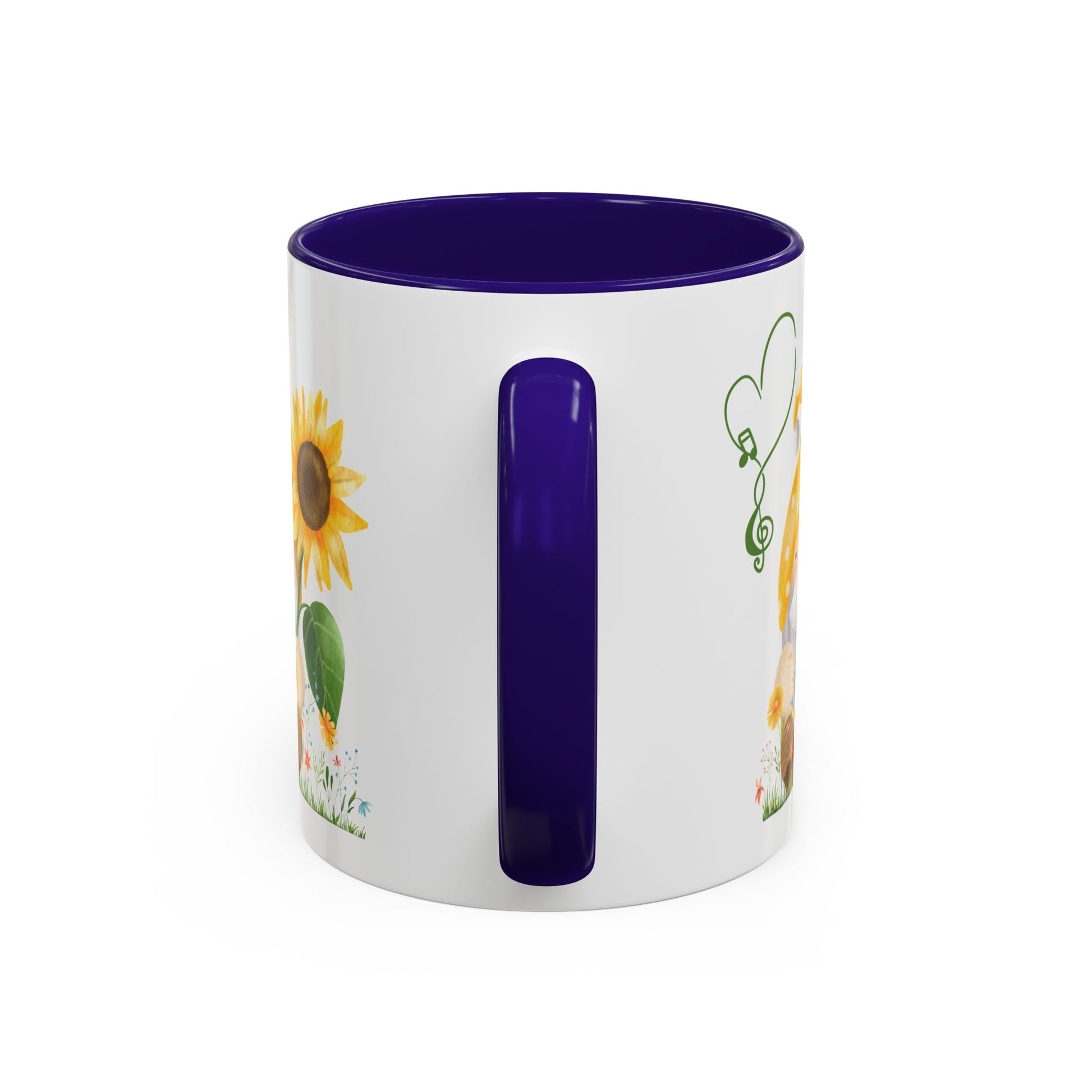 Mystical Gnome & Sunny Sunflower Mug - Your Garden's Secret Charm | Ceramic Coffee & Tea Cup (11oz/15oz)