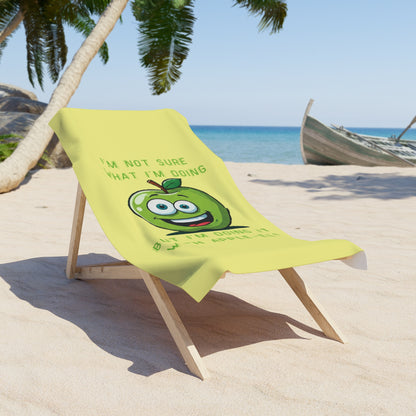 Funny Apple Beach Towel | Eco-Friendly Gym Accessory