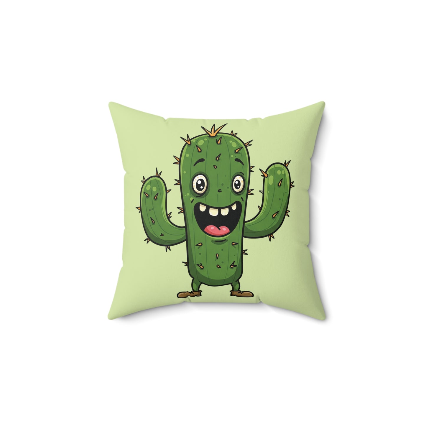 Joyful Cactus throw pillow
