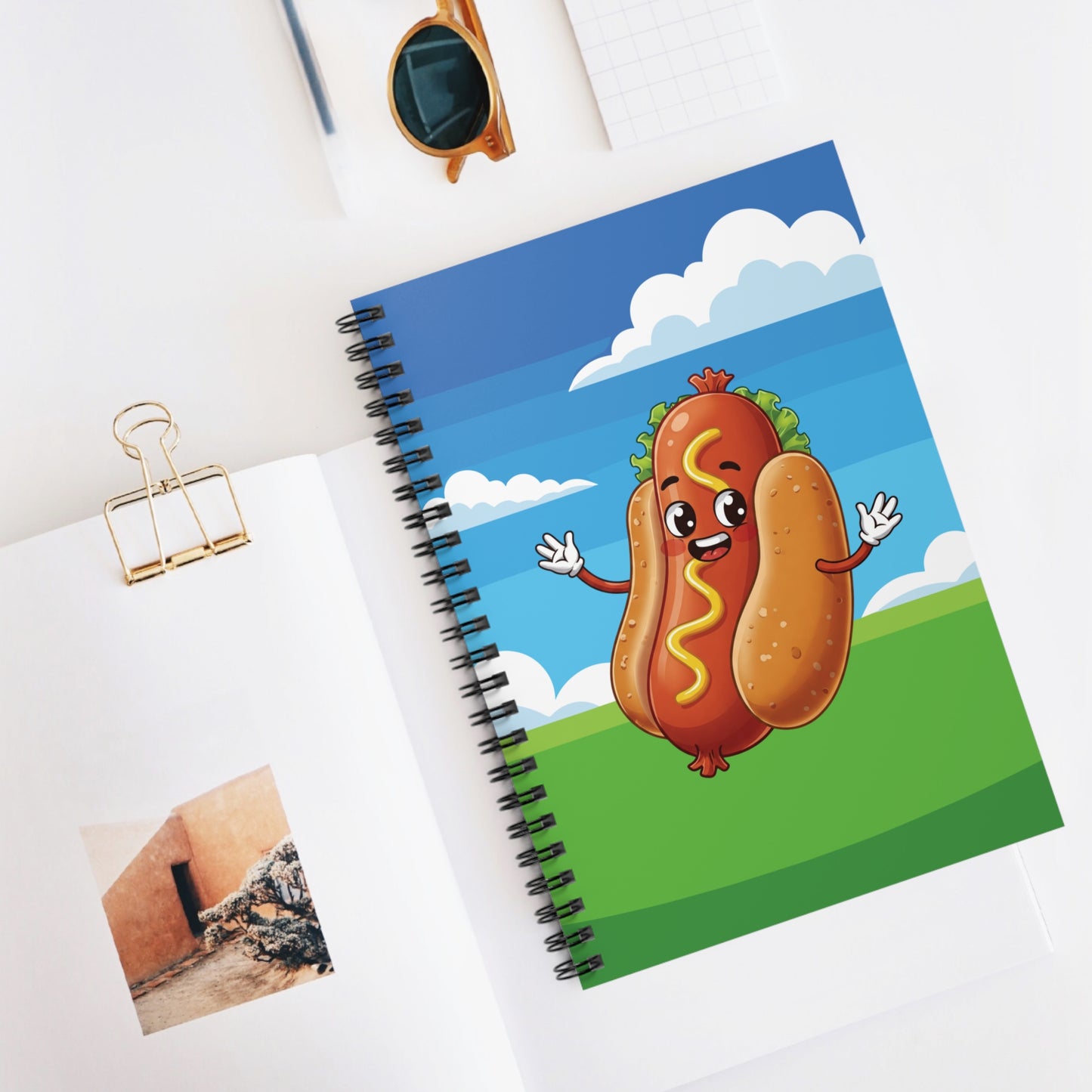 Hotdog Spiral Notebook | Quirky Foodie Journal
