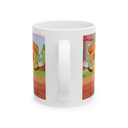 The Neon Slice | Street Foods Pizza Ceramic Mug