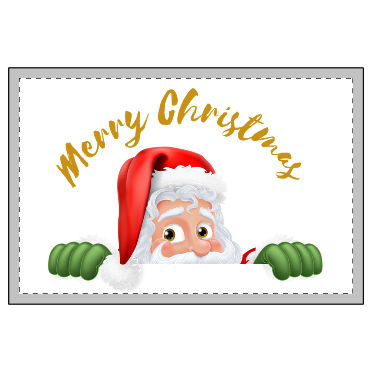 Peeking Santa Festive Candle & Fluffy Santa Socks Gift Set