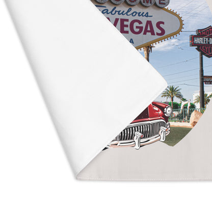 The Neon Oasis: Las Vegas 1950s Buick Placemat