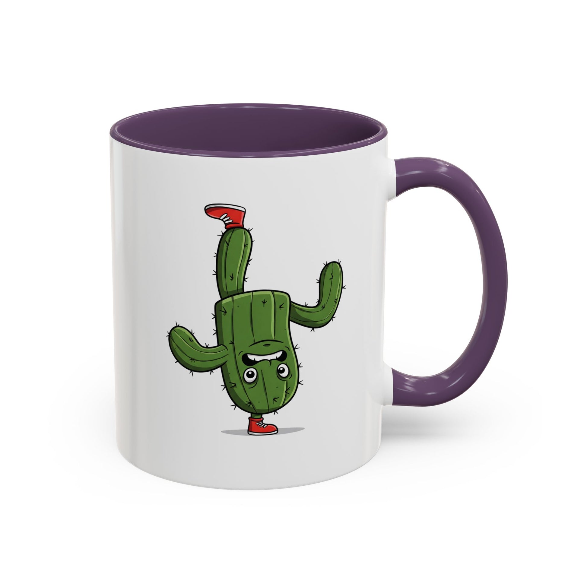 Cactus Mania Upside Down Cactus Mug - Unique & Fun Ceramic Cup for All Ages