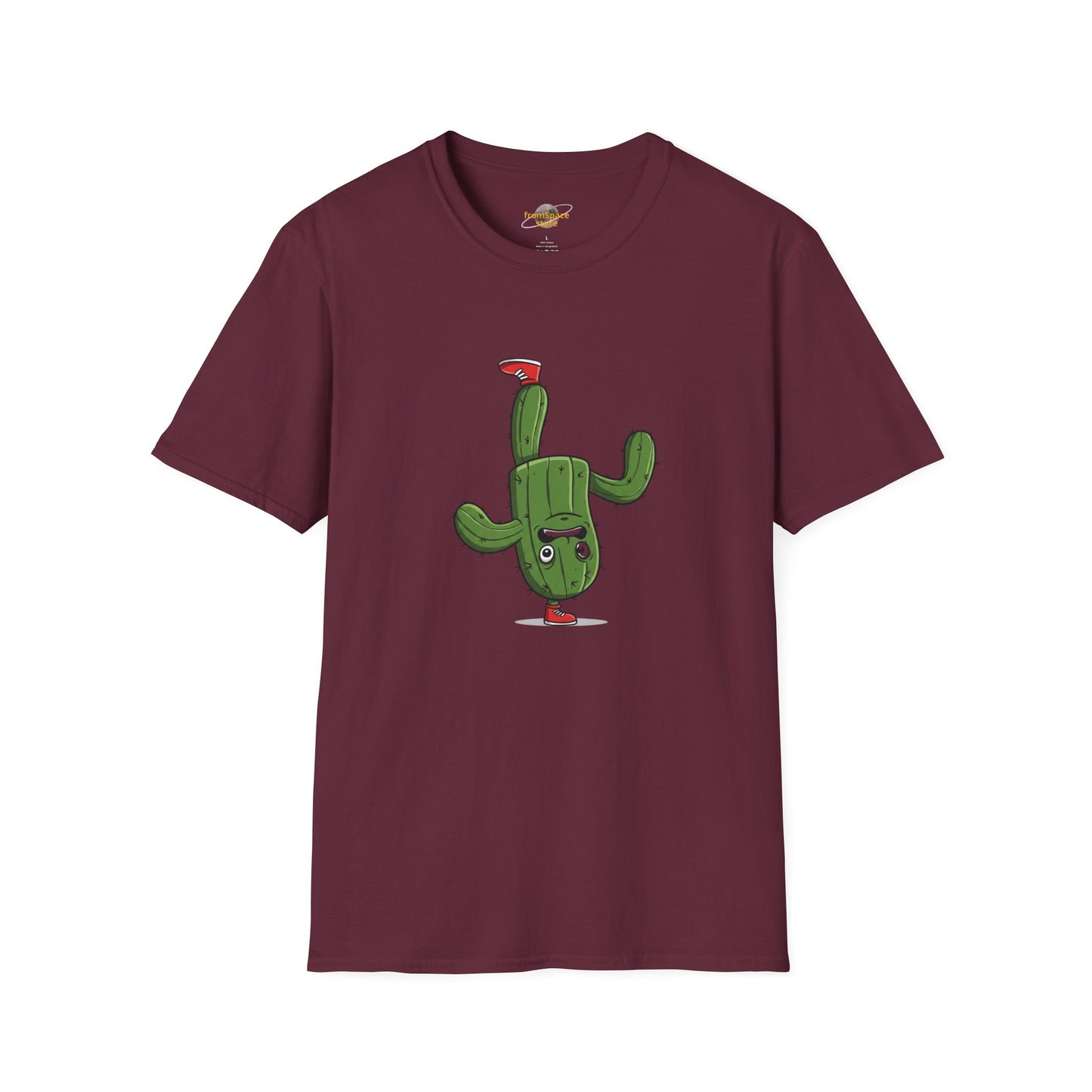 Upside-Down Cactus T-Shirt: Fun & Quirky Organic Cotton Tee | Cactus Mania Collection