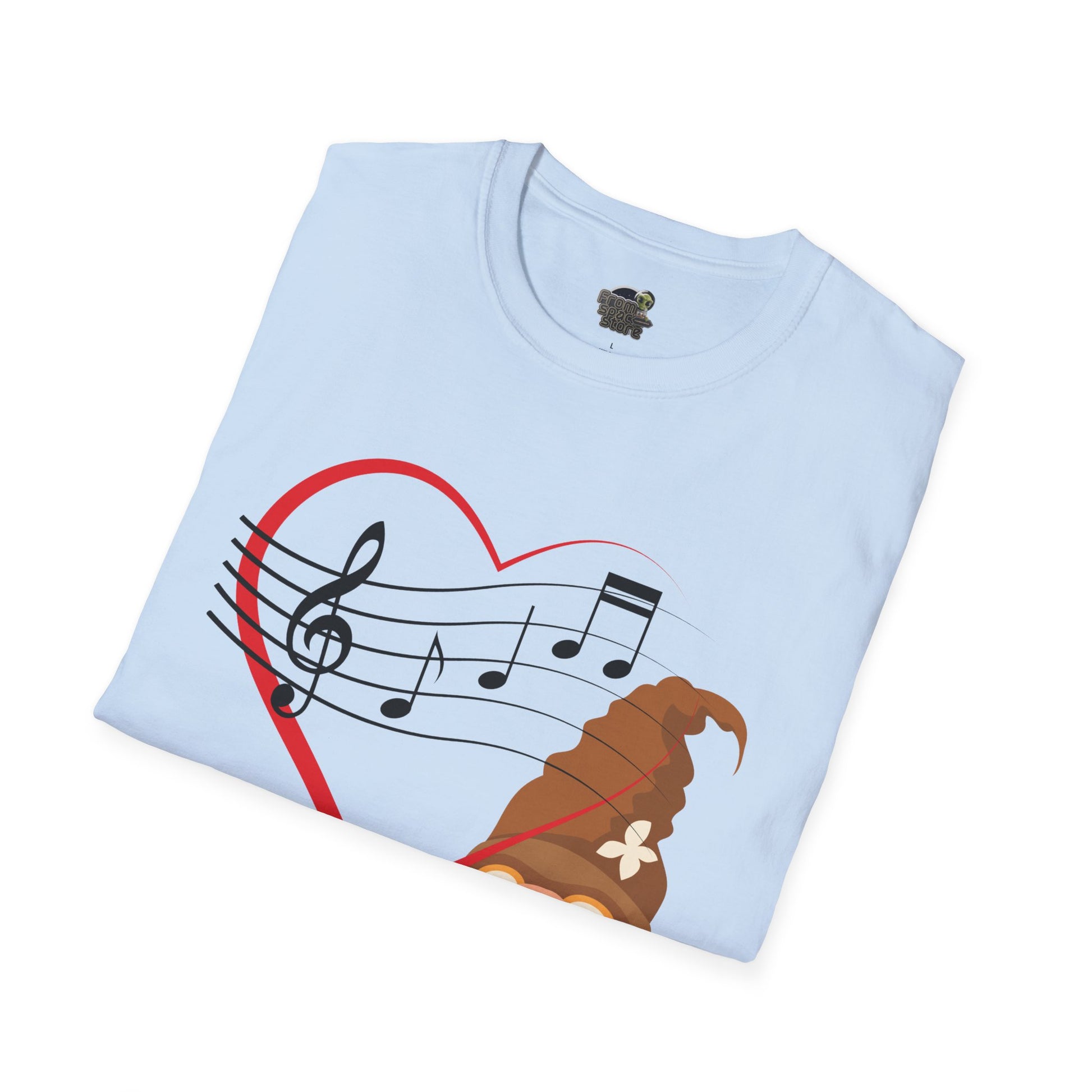 Heart of Music Gnome Unisex T-Shirt: Melodies & Magic