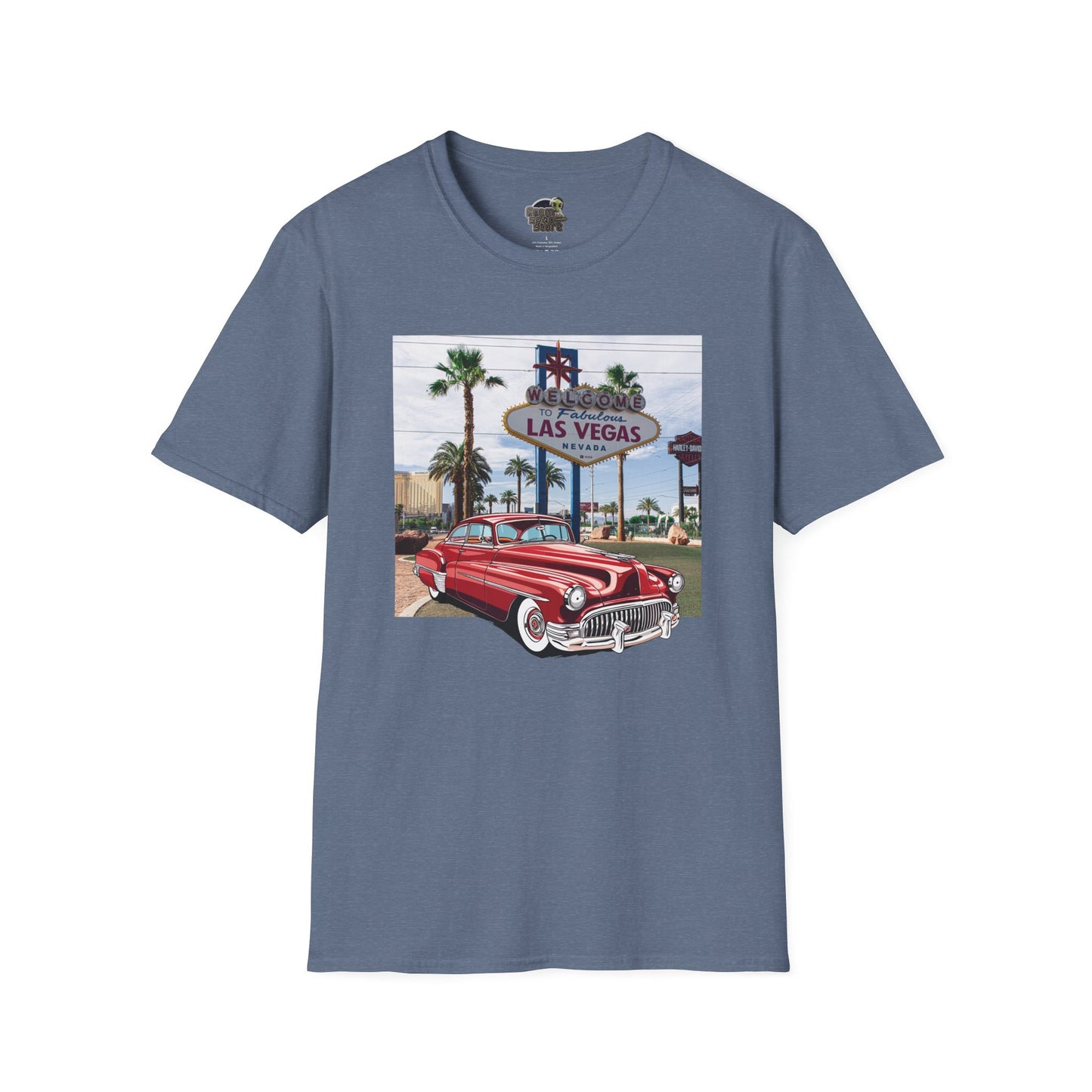 Buick 1950s Unisex T-Shirt - Vintage American Car Tee Heather Indigo