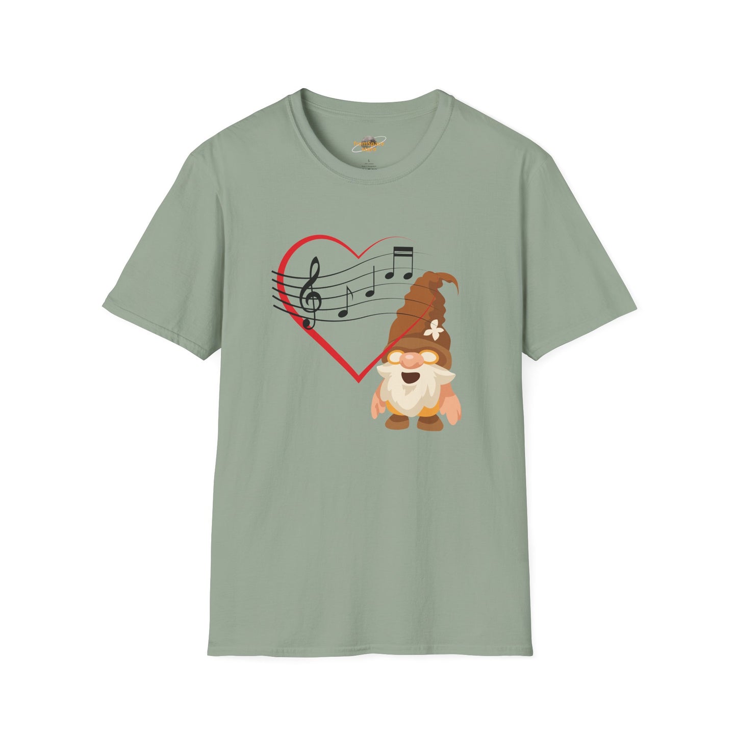 Heart of Music Gnome Unisex T-Shirt: Melodies & Magic