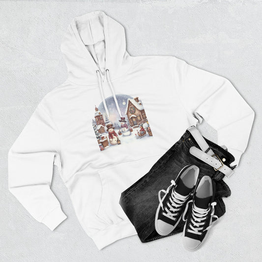 Cool Graphic Snowman Christmas Fleece Hoodie