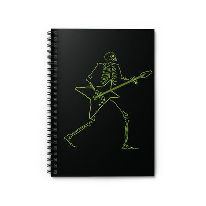 Metal Skeleton Fluo Spiral Notebook - Shred Your Notes!