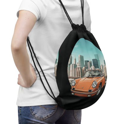 Vintage Porsche 911 Drawstring Bag - Classic Car Sackpack