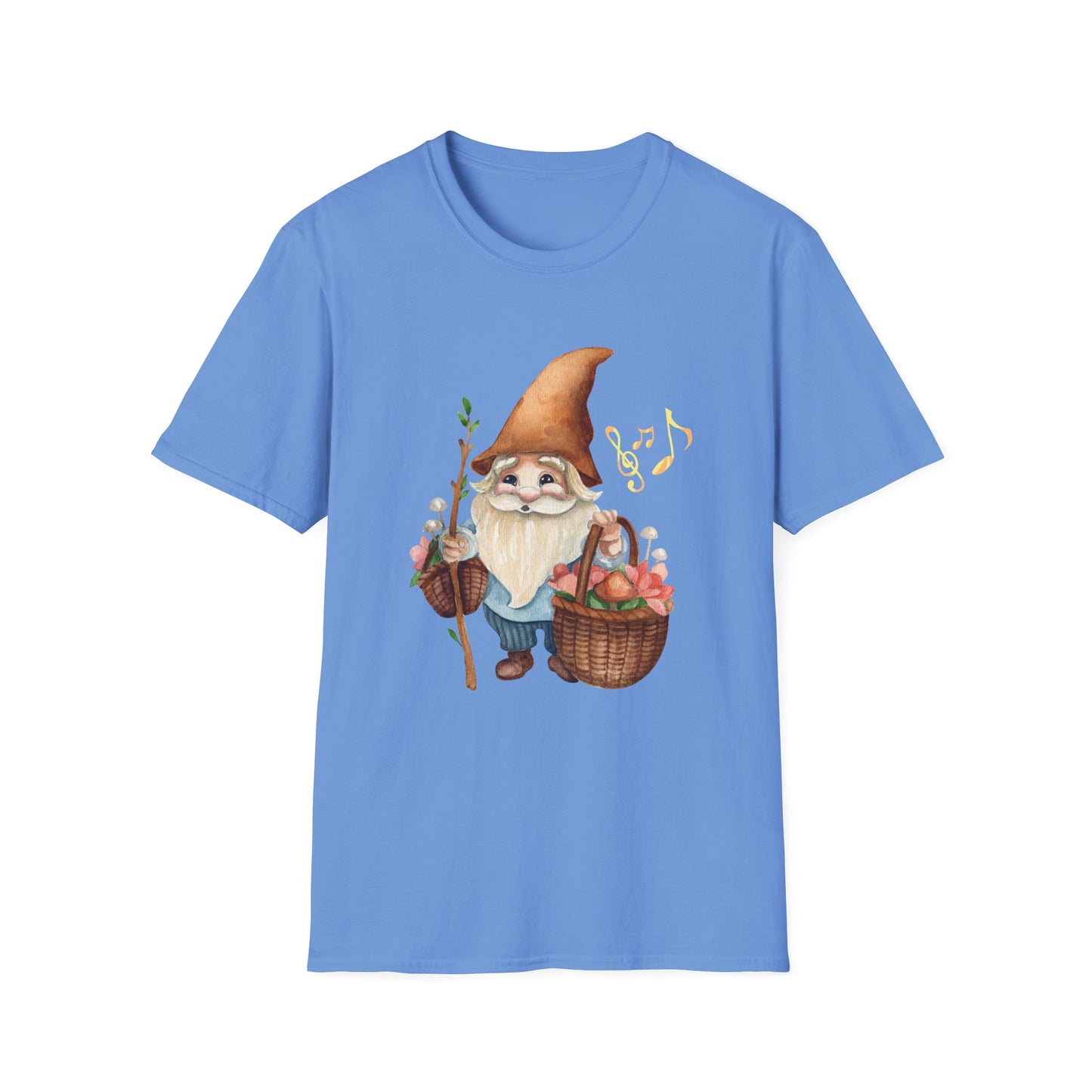Singing Forest Gnome T-Shirt | Nature Lover's Delight | Soft and Comfy