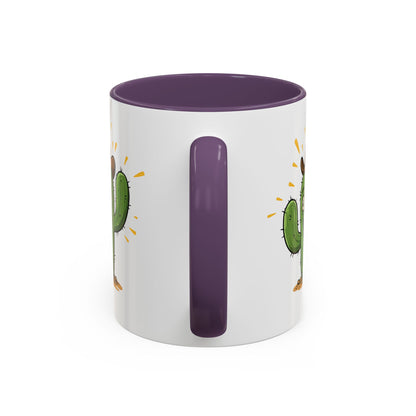Cactus Mania Cowboy Cactus Mug - Fun & Durable Ceramic Cup for Cactus Lovers