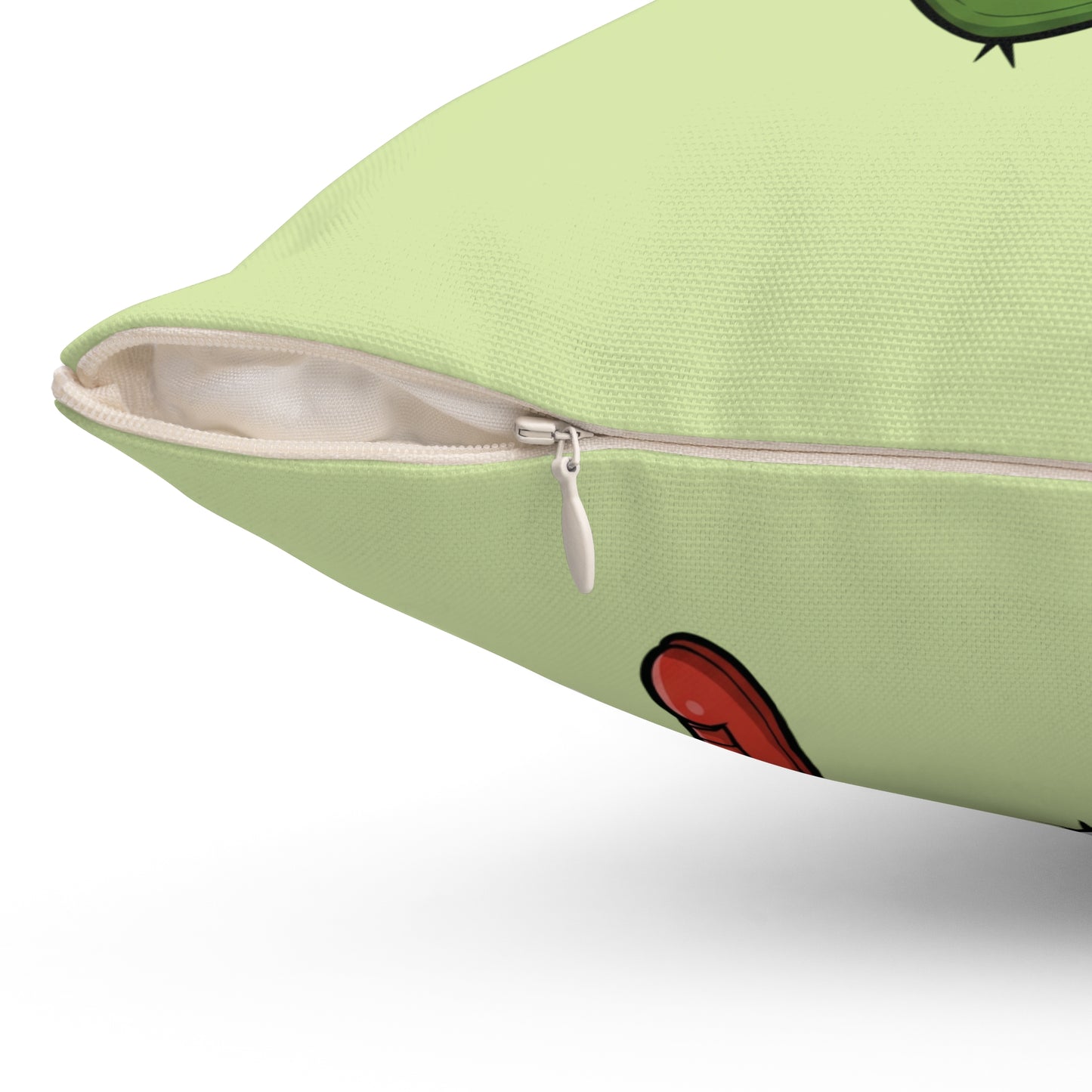Running Cactus throw pillow