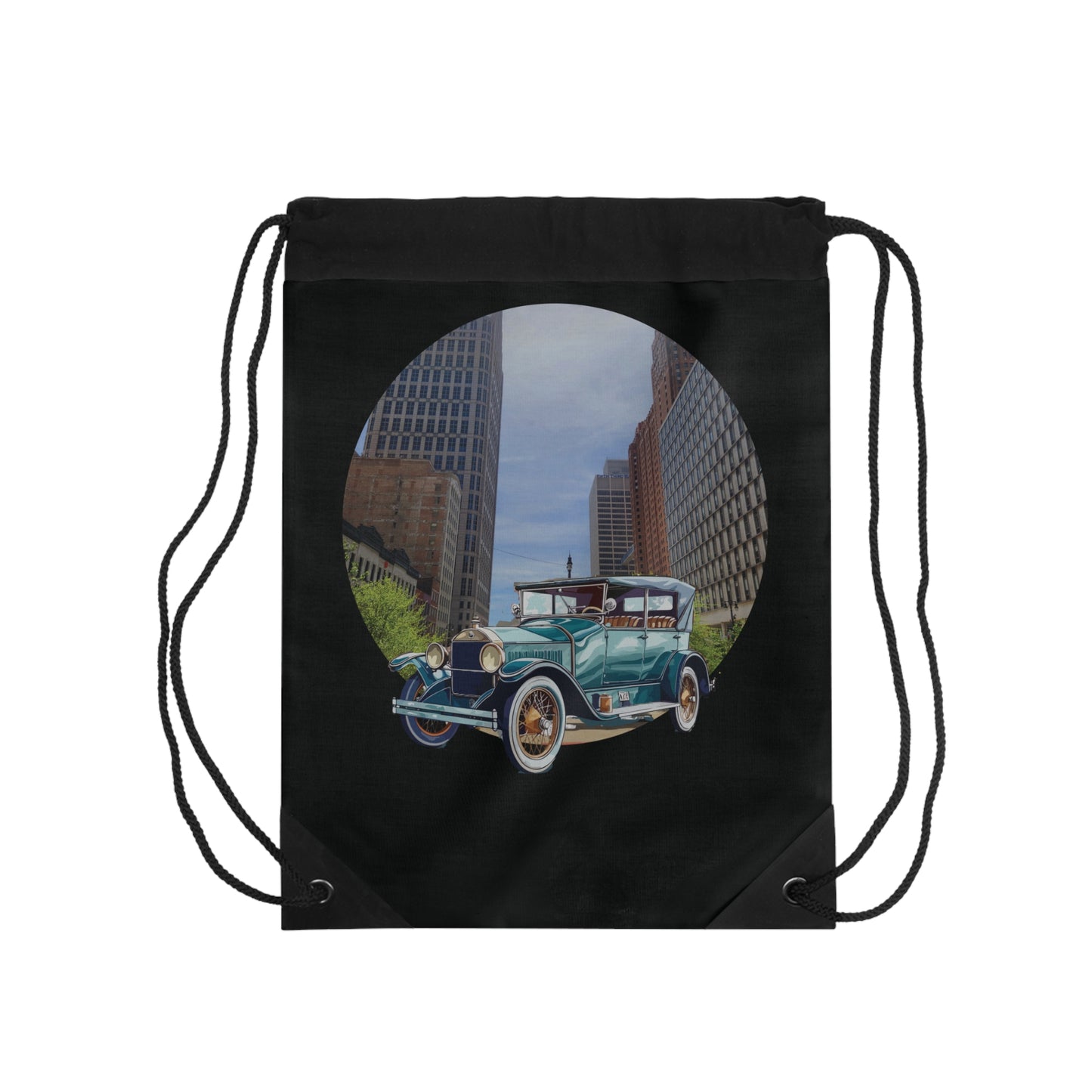 Buick Doctor Coupe 1920s Drawstring Bag: Vintage Car & Roaring Twenties Cinema Style