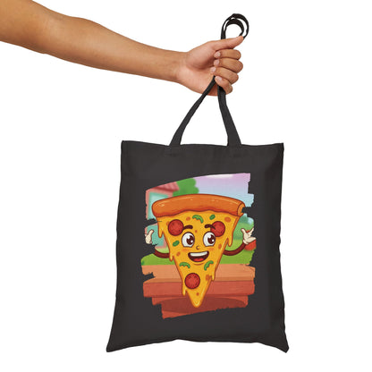 The Cheesy Charmer – Happy Pizza Slice Street Tote