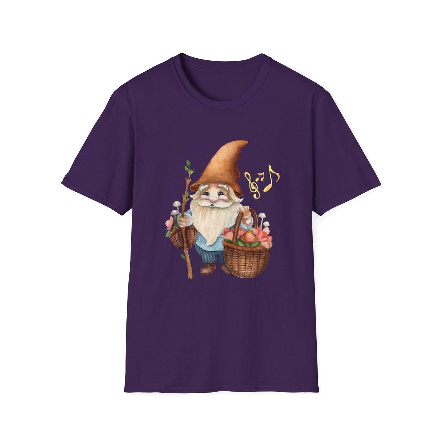 Singing Forest Gnome T-Shirt | Nature Lover's Delight | Soft and Comfy