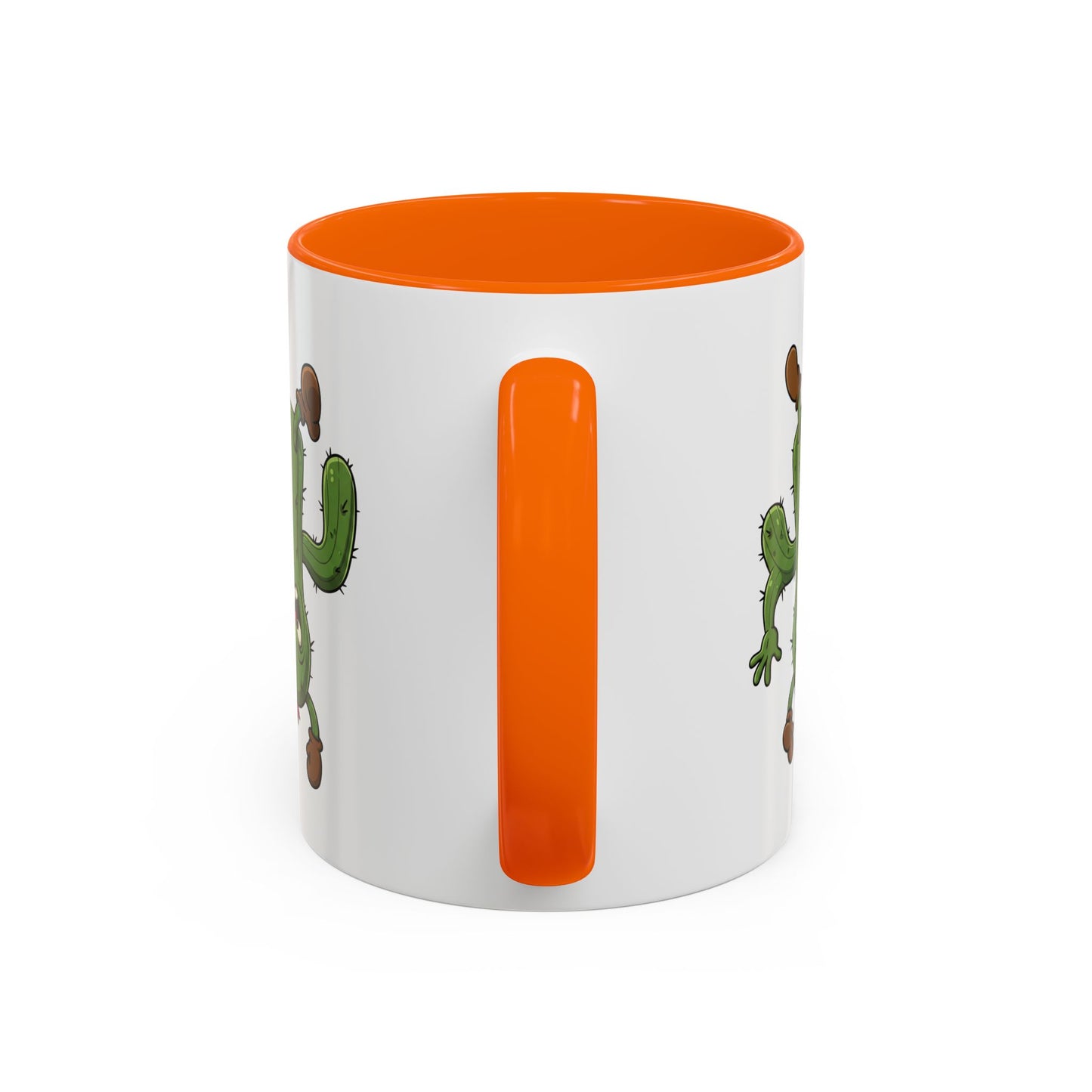 Cactus Mania Shocked Cactus Mug - Upside Down Fun Ceramic Cup