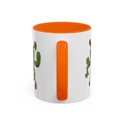 Cactus Mania Shocked Cactus Mug - Upside Down Fun Ceramic Cup