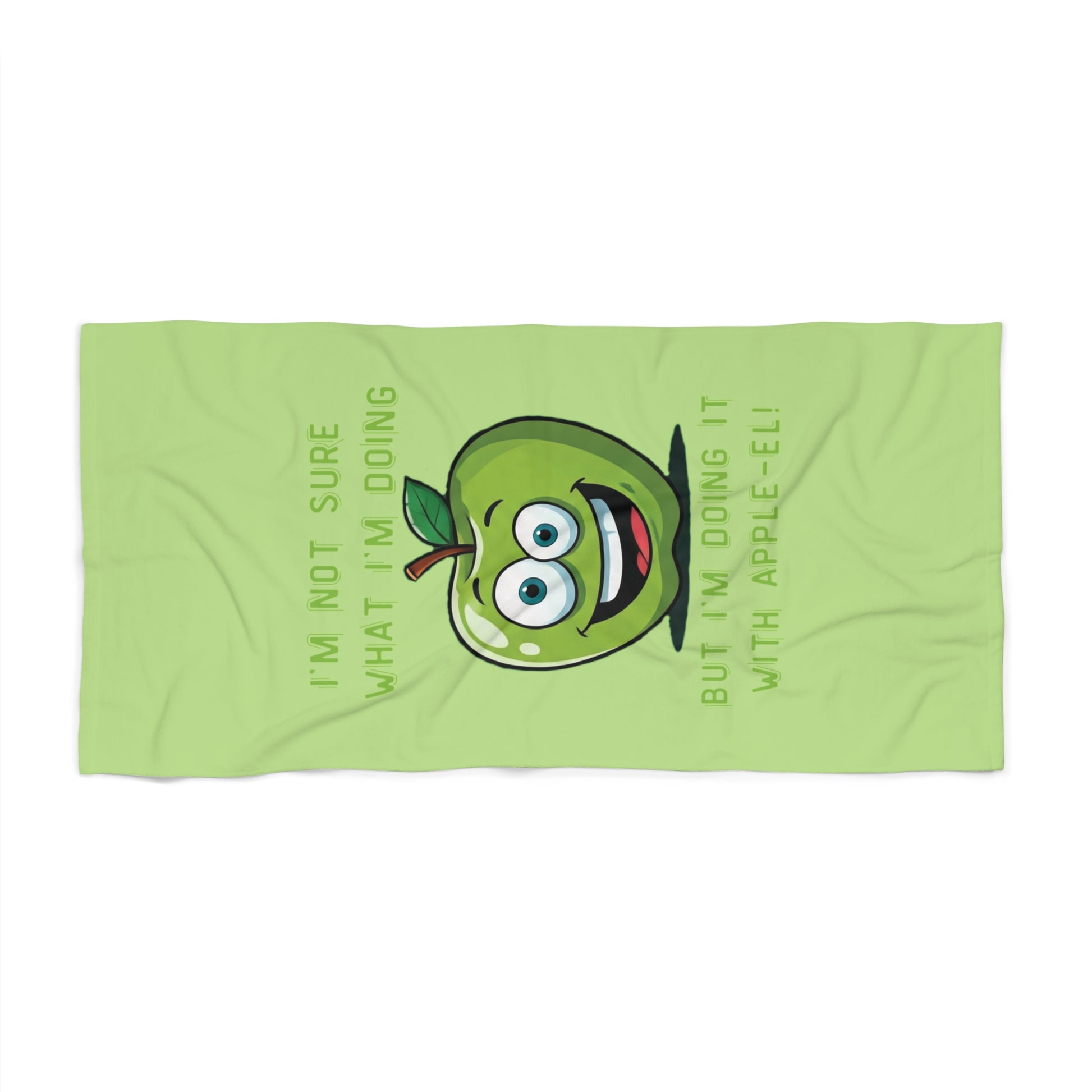Apple "Apple-el" Beach Towel: Hilarious & Unique Fun for Unsure Adventures!