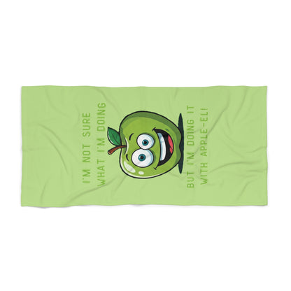 Apple "Apple-el" Beach Towel: Hilarious & Unique Fun for Unsure Adventures!