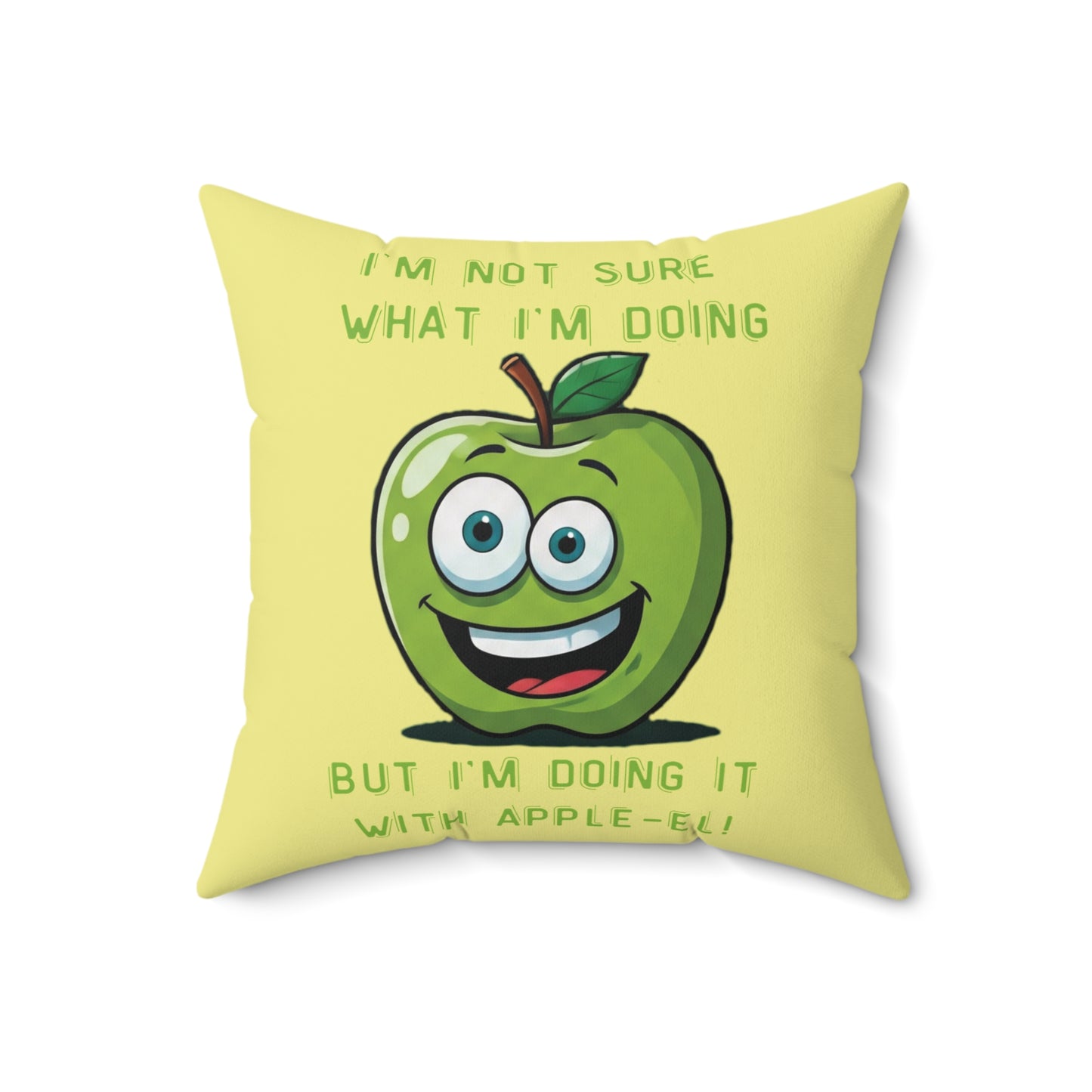 The Zenith of Chaos: The Apple-el Inspiration Throw Pillow