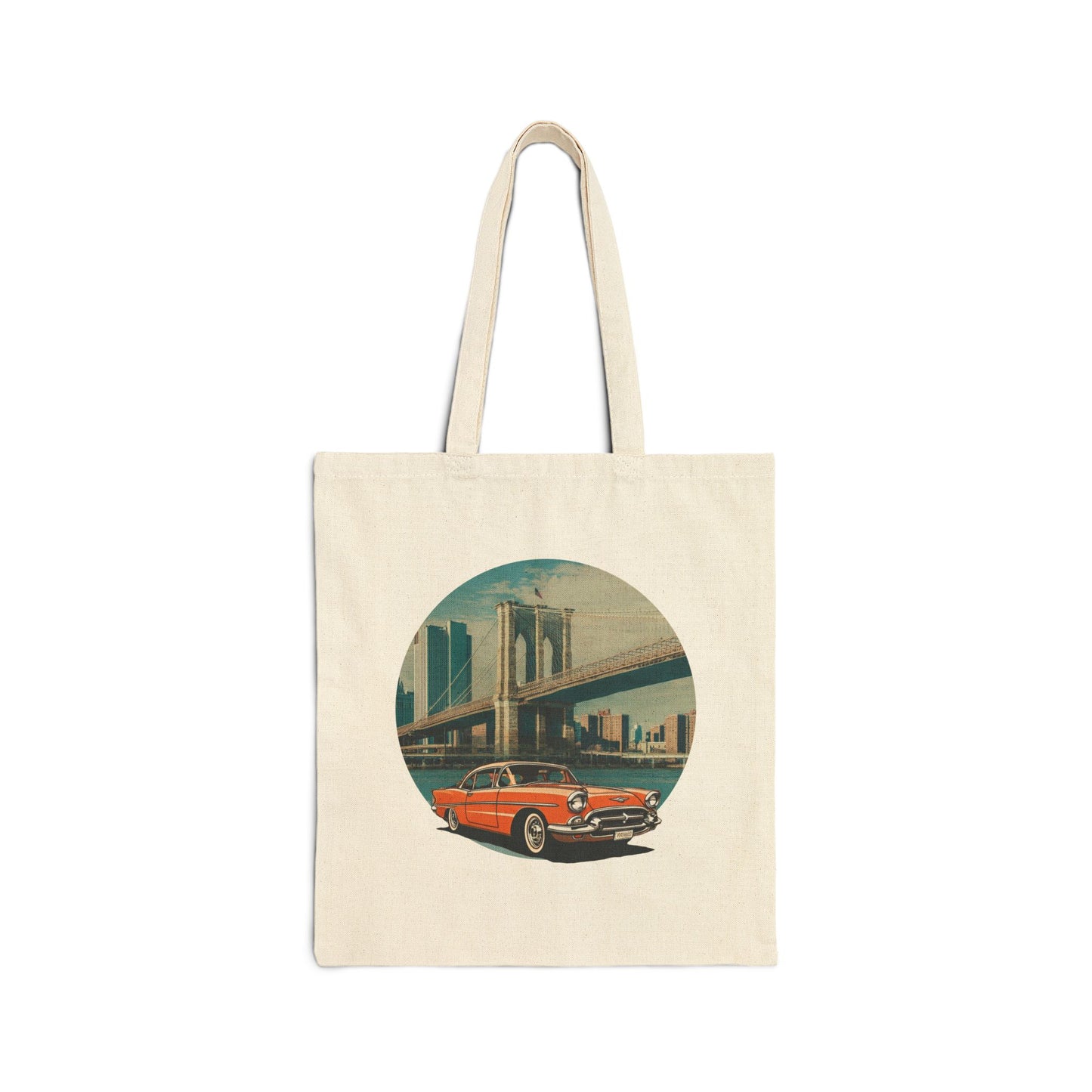 Cruising in Style: The 1950s Chevrolet Bel Air Tote Bag