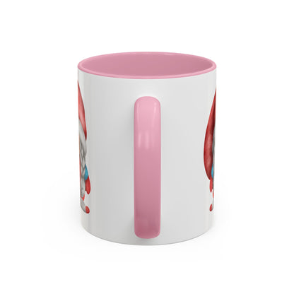 Cheerful Red Gnome with Braids Mug - Sip Your Sweet Melody | Ceramic Coffee & Tea Cup (11oz/15oz)