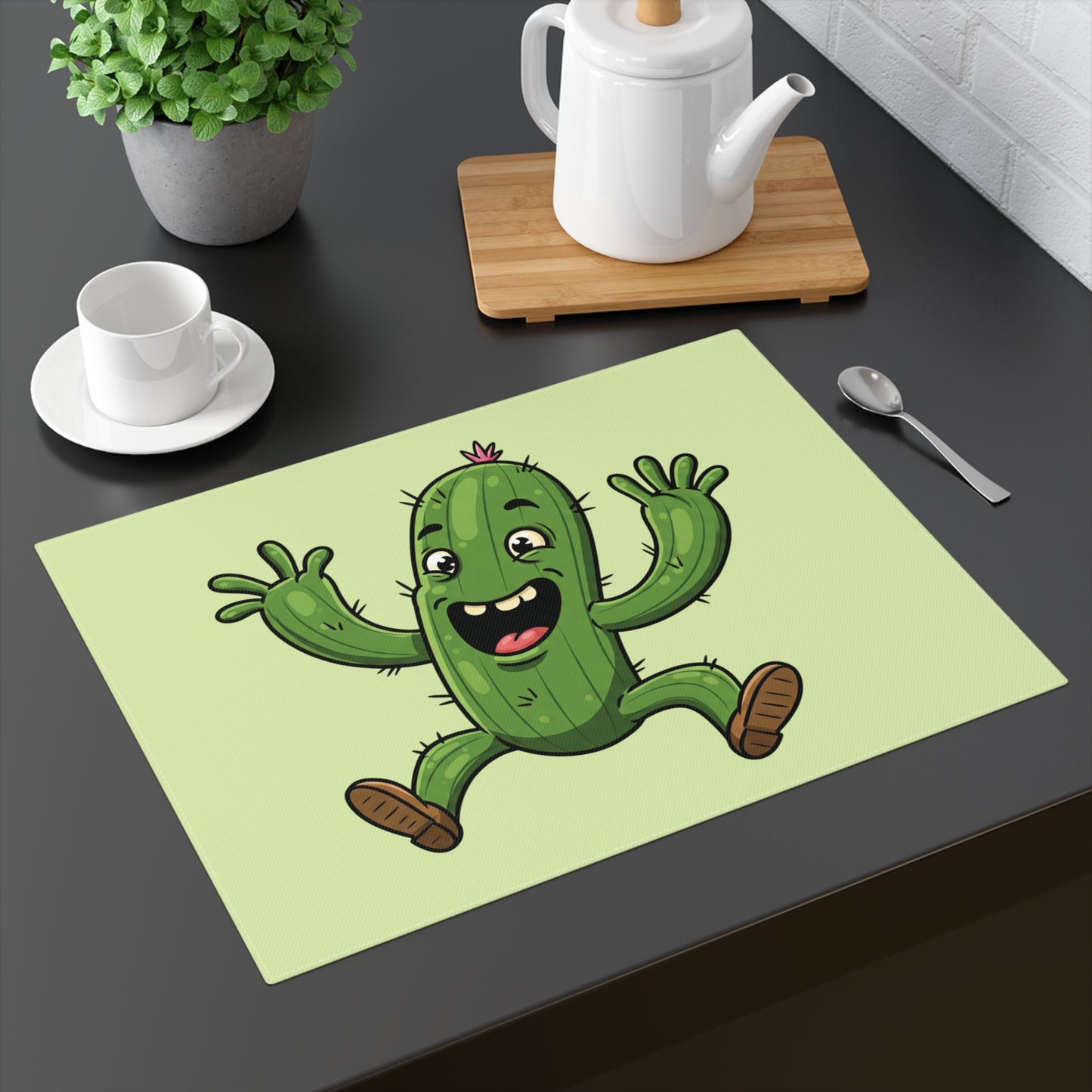 Desert Boundless: The Happy Jumping Cactus Placemat