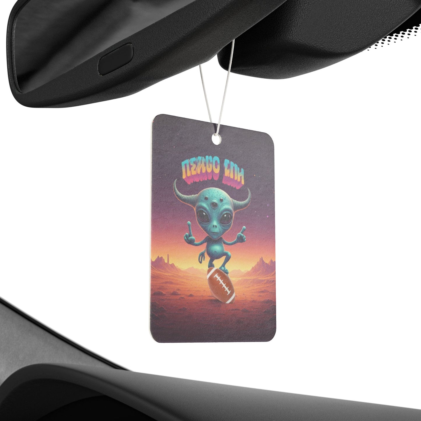 Alien Football Player Car Freshener - Super Bowl Sunday Game Day Vibes