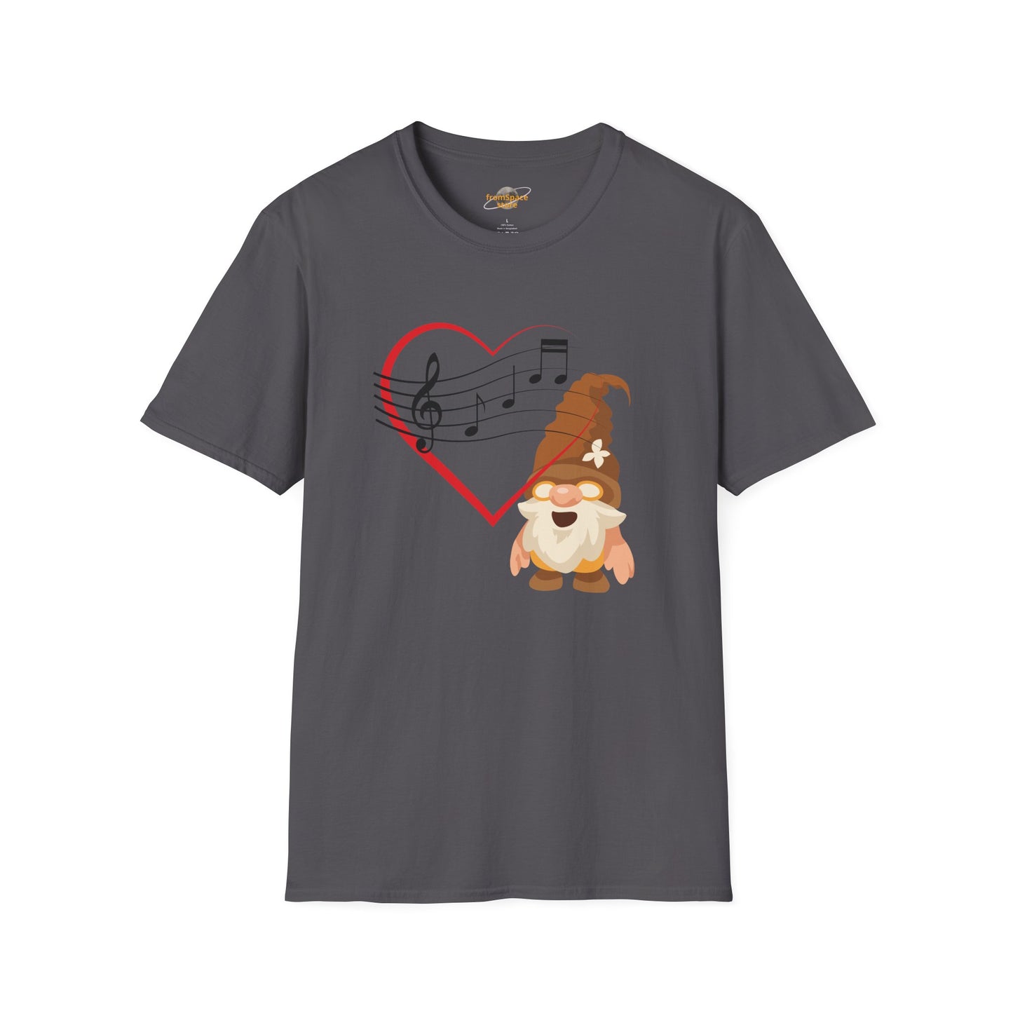 Heart of Music Gnome Unisex T-Shirt: Melodies & Magic