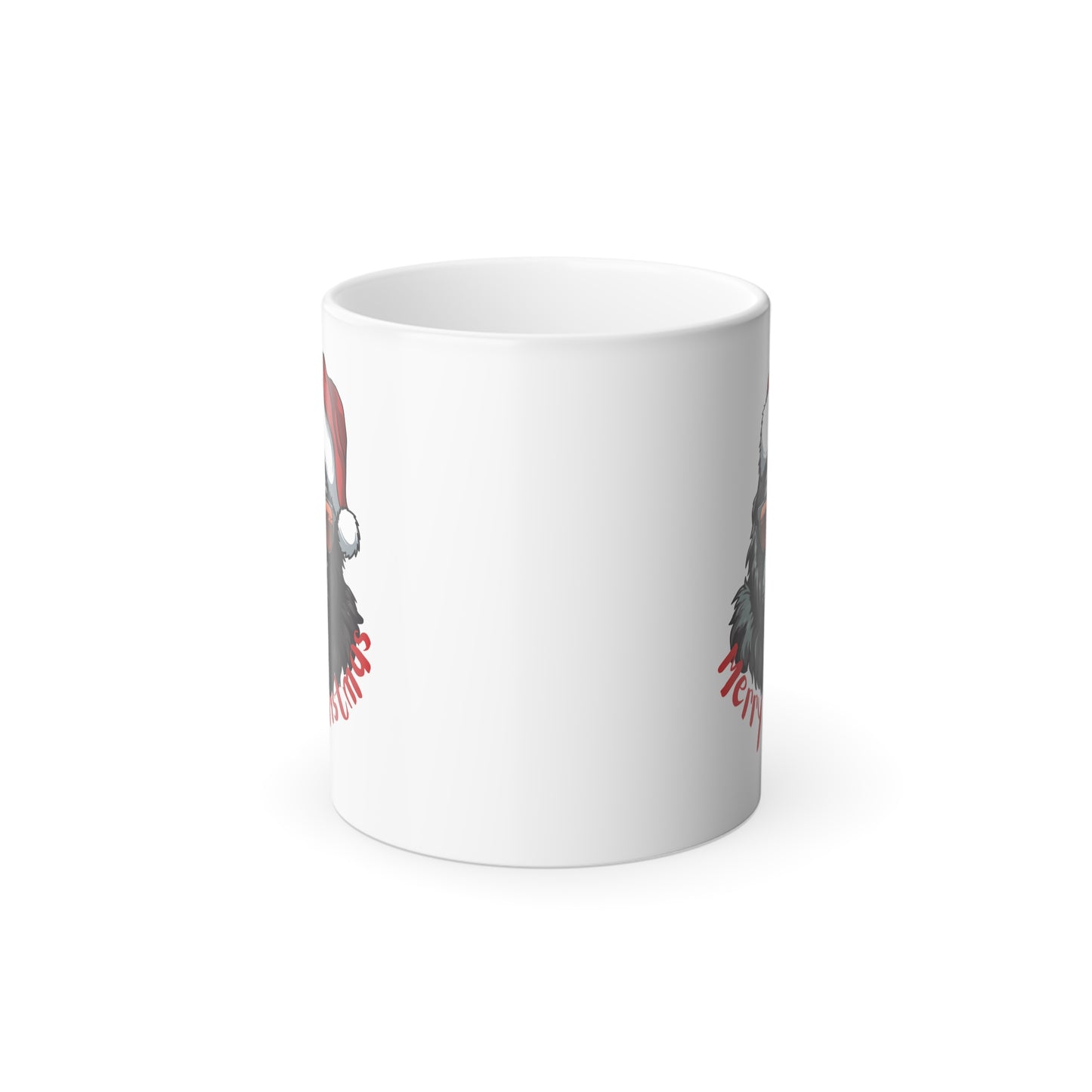 Badass Gorilla Santa Magic Mug | Edgy Heat-Reactive "Merry Christmas" Coffee Cup
