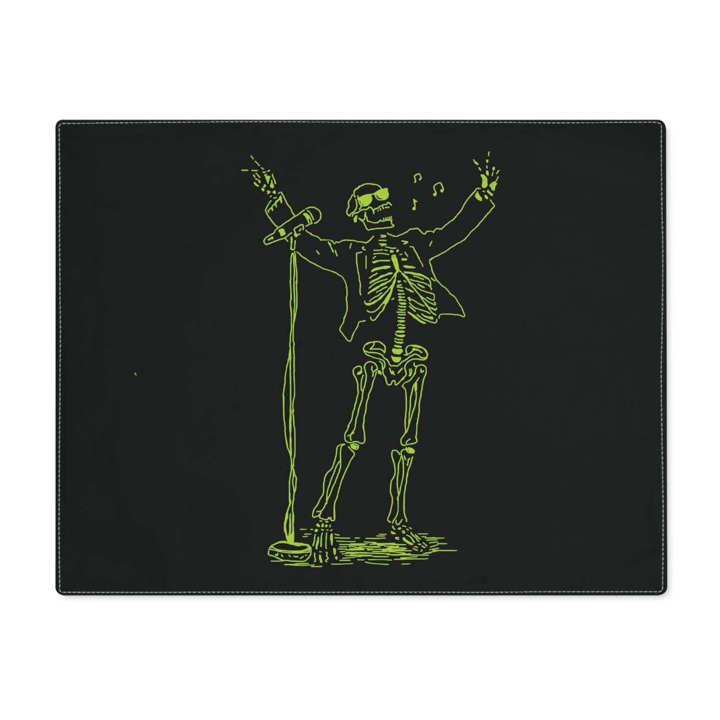 Immortal Vocals Fluo Skeleton Singer Placemat