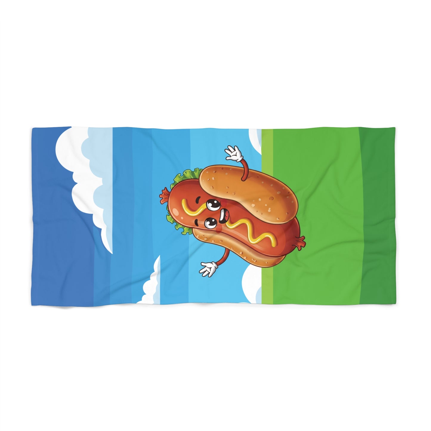 Hot Dog Beach Towel | Funny Street Food Summer Gear