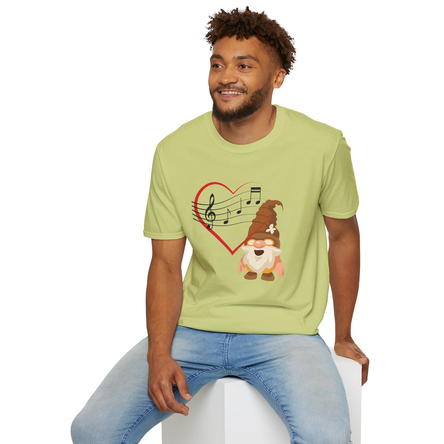 Heart of Music Gnome Unisex T-Shirt: Melodies & Magic