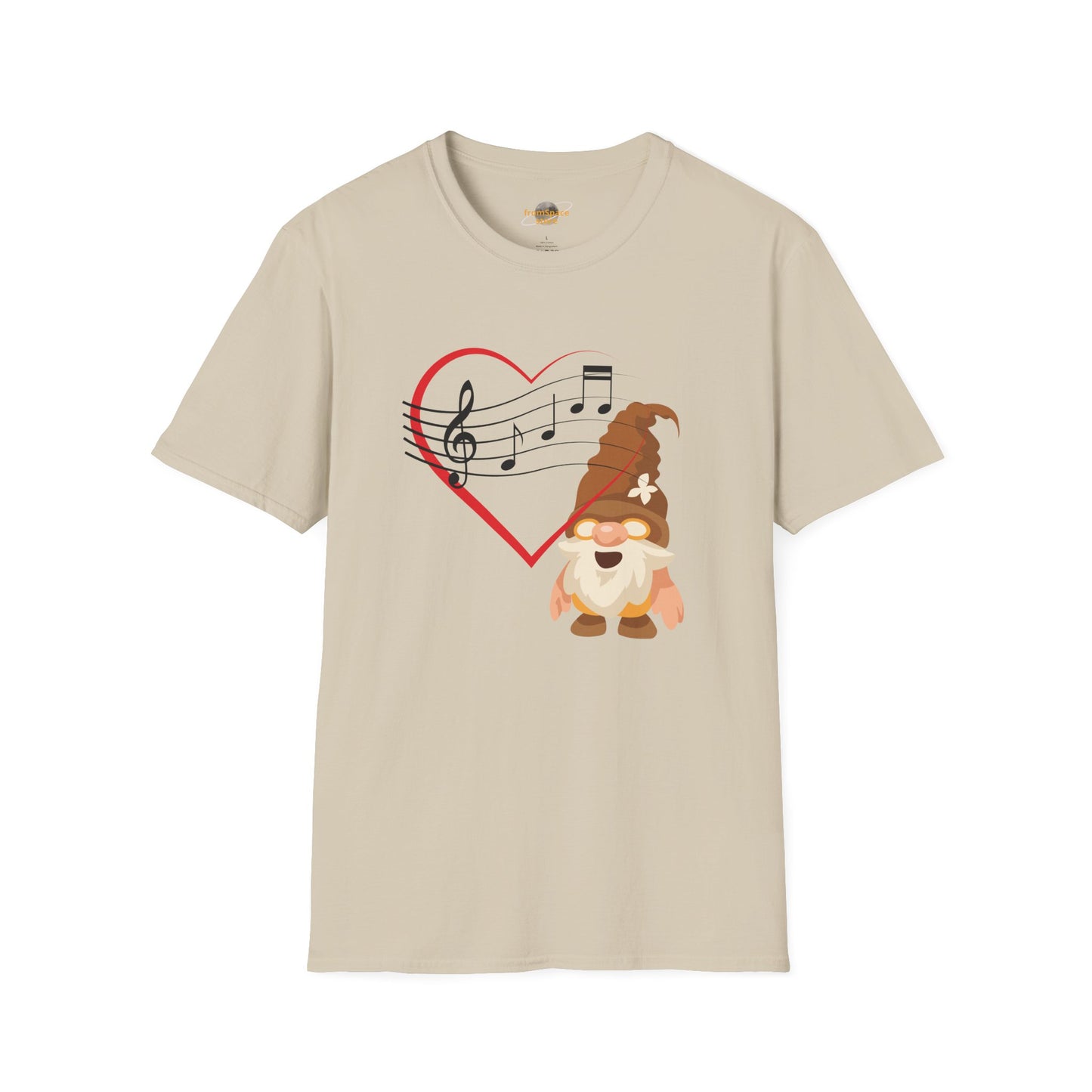 Heart of Music Gnome Unisex T-Shirt: Melodies & Magic