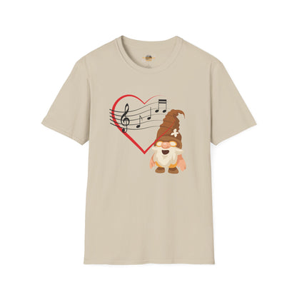 Heart of Music Gnome Unisex T-Shirt: Melodies & Magic