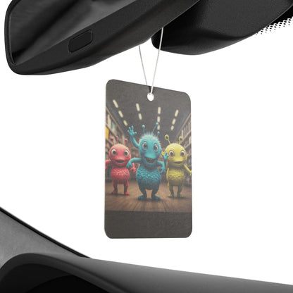 Cute Alien Trio Car Air Freshener - Long Lasting Scents