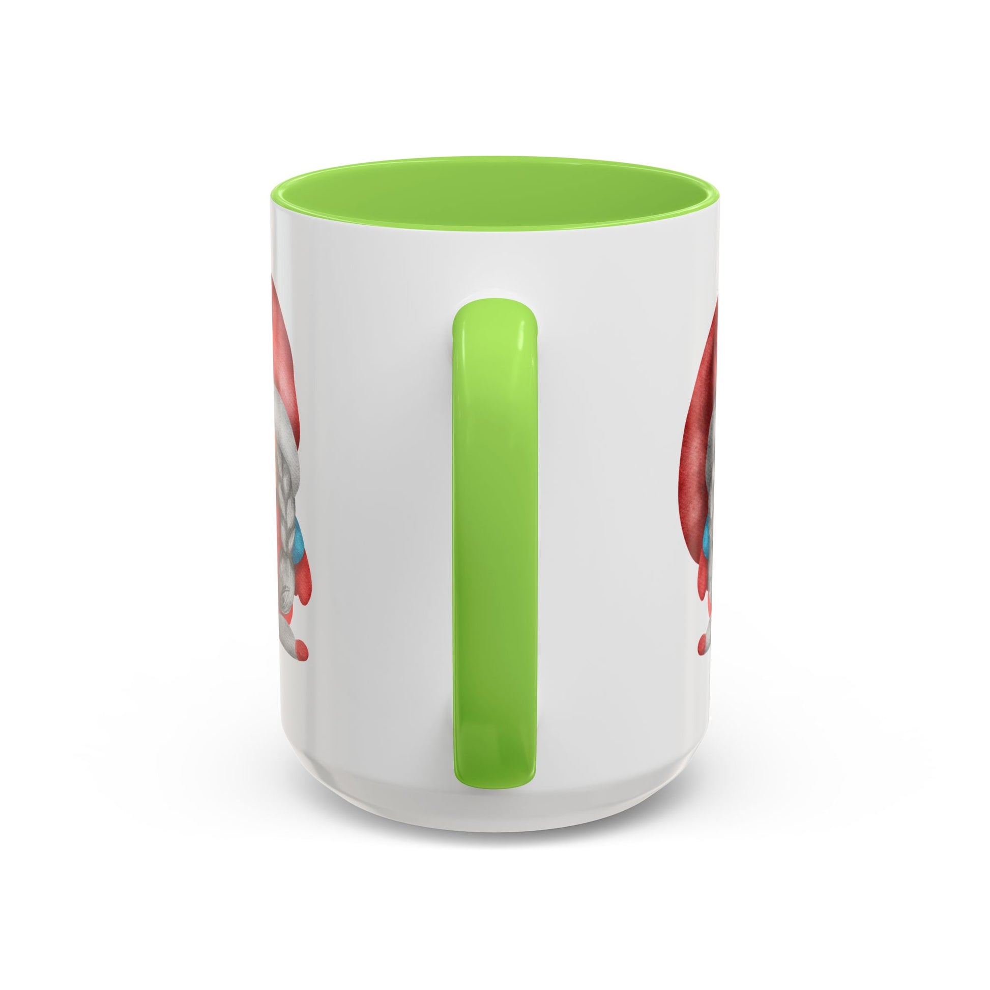 Cheerful Red Gnome with Braids Mug - Sip Your Sweet Melody | Ceramic Coffee & Tea Cup (11oz/15oz)