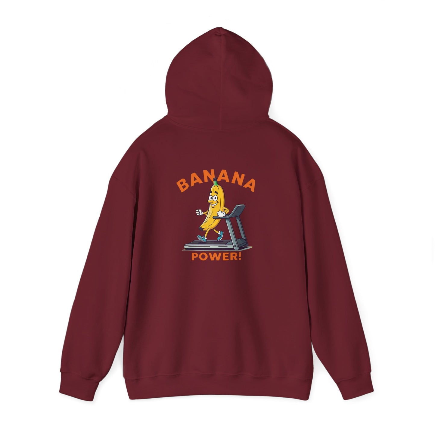 Banana Power! Hoodie - Stay Fit and Stylish with Our Funny Banana Workout Design. Perfect for Gym Rats and Fruit Lovers!