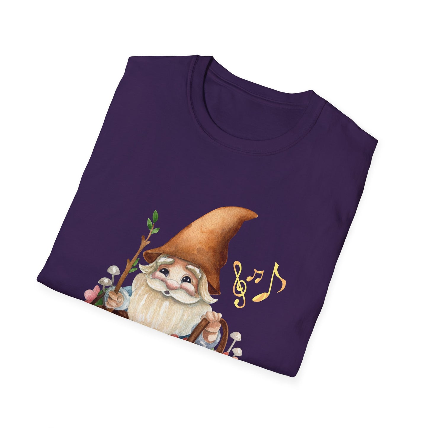 Singing Forest Gnome T-Shirt | Nature Lover's Delight | Soft and Comfy