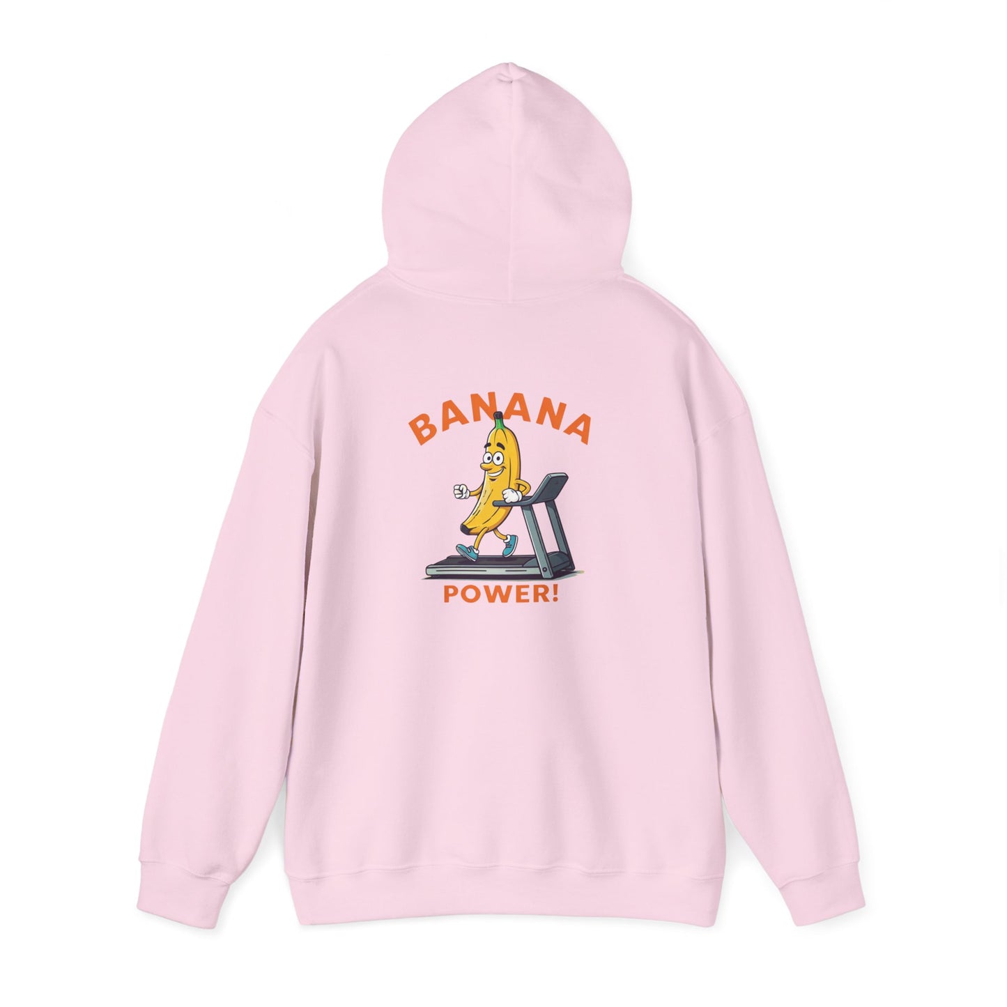 Banana Power! Hoodie - Stay Fit and Stylish with Our Funny Banana Workout Design. Perfect for Gym Rats and Fruit Lovers!