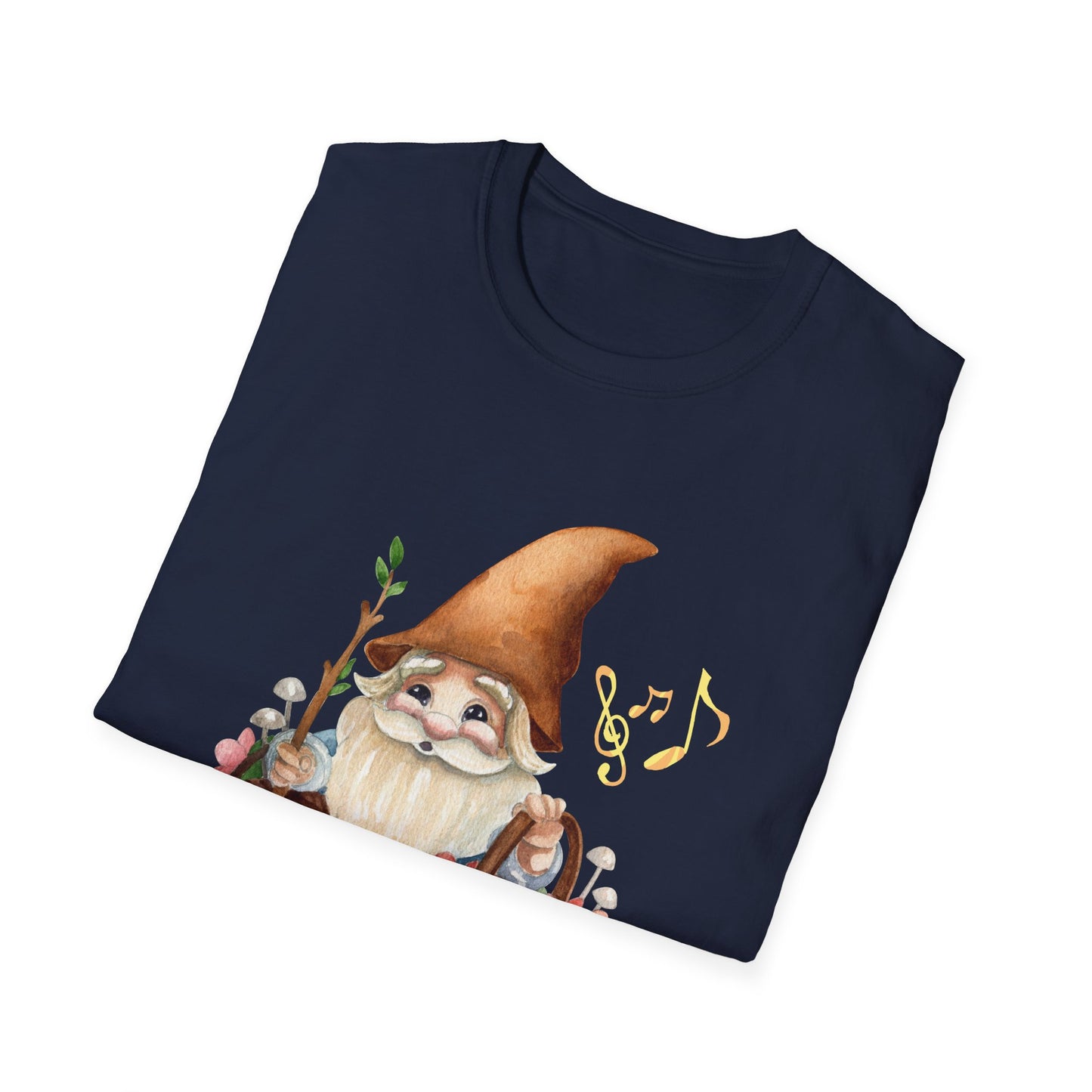 Singing Forest Gnome T-Shirt | Nature Lover's Delight | Soft and Comfy