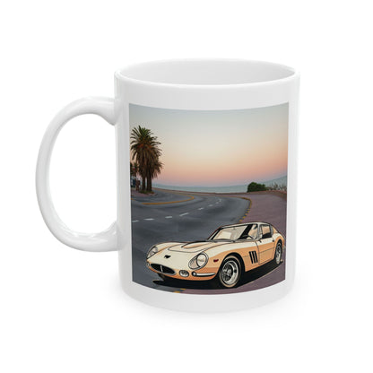 Ferrari 275 GTB Vintage Mug - A Classic Car Lover's Dream Coffee Cup